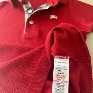 Kids red Burberry